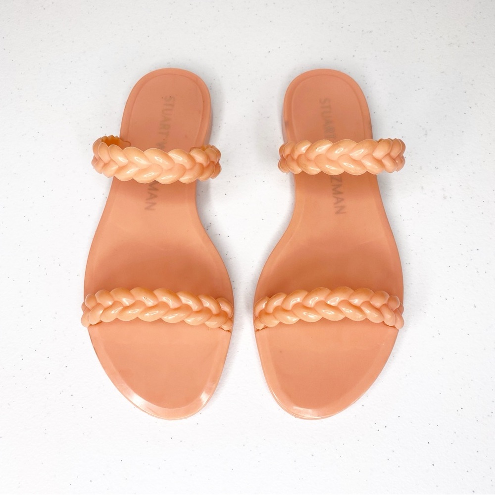 Stuart Weitzman Braida Sawyer Jelly Sandals Slides Size 6